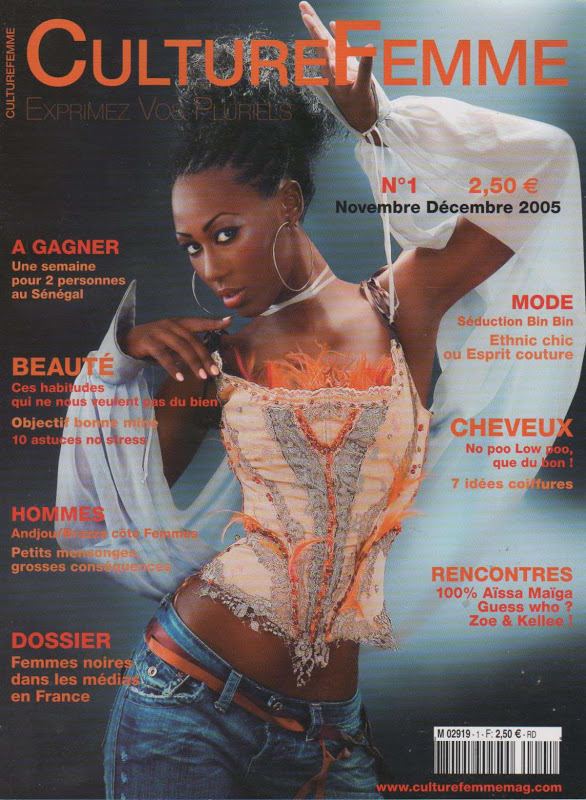 Culturefemme Magazine first cover-with our model Kadijatou (Mali) wearing African braids  FIND ME NOW ON DZALEU.COM