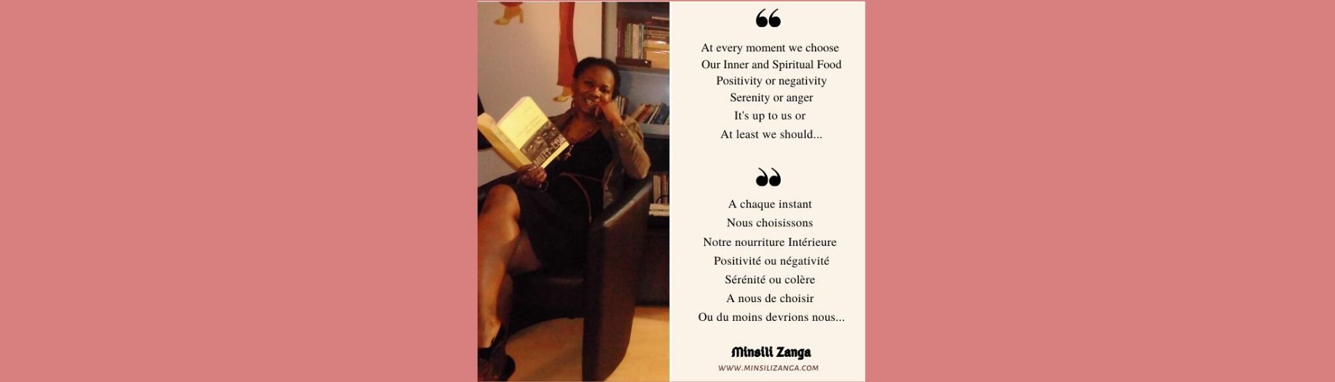 Réflexion sur la tranquillité - Minsili ZANGA