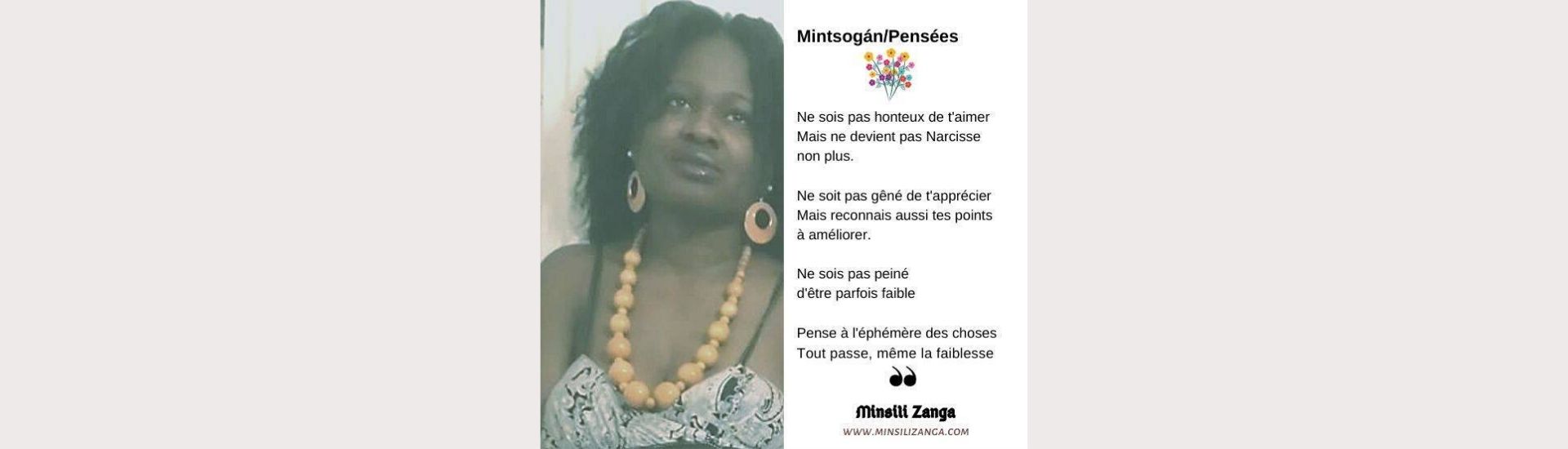 Minsili Zanga Poésie : amour de soi
